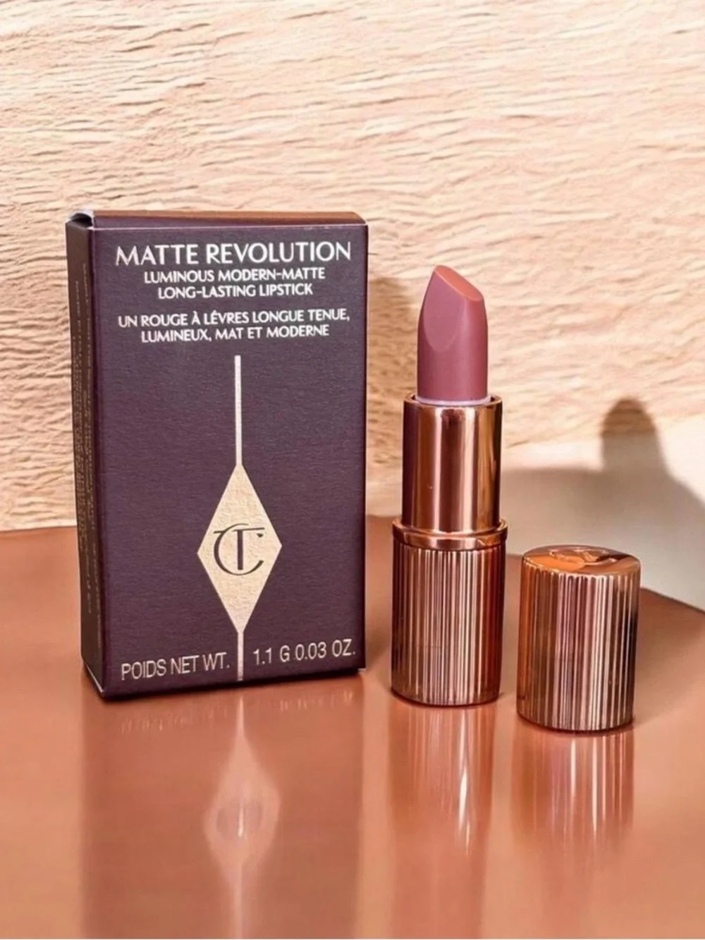Charlotte Tilbury Matte Revolution Lipstick in Dusty Rose